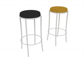 时尚吧台椅3D模型